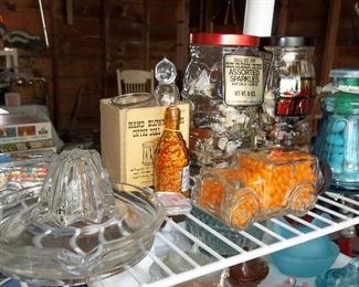 vintage candy jars