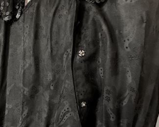 beautiful heavy satin, hand made, lots of neat details