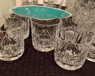 signed Waterford crystal tumblers