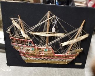 Ship made of unique items