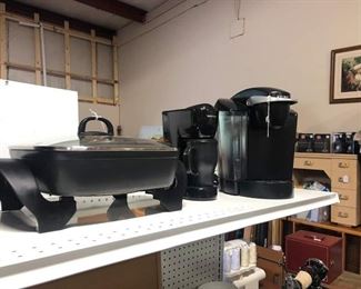 Coffee and skillet.