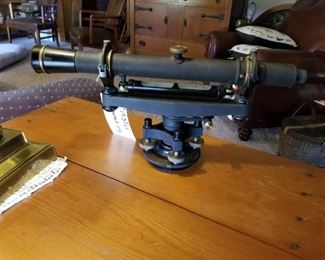 Vintage wey or bridge level. Has original wood box.