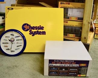 CHESSIE SET NEW IN BOX- CLOCK - RAIL KING SET