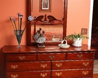 Dresser with mirror.