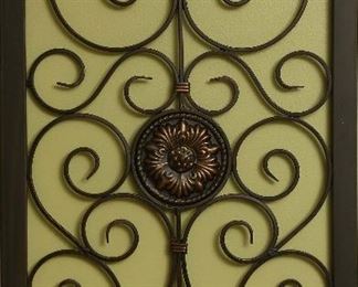 Iron work decorative piece.