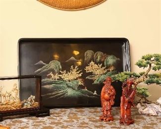 Group of oriental accessories.