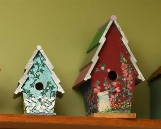 Bird houses.