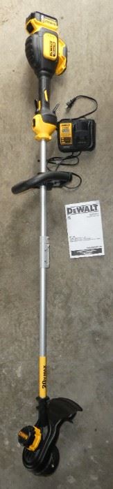 Dewalt electric trimmer 20 volt battery with charger like new