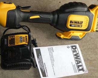 Dewalt electric trimmer 20 volt battery with charger like new
