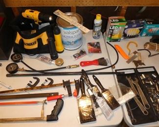 Miscellaneous tolls, Dewalt electric drill 20 volt battery with charger