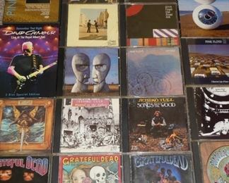 CD's Pink Floyd, Jethro Tull, Grateful Dead