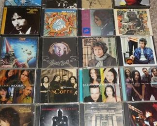 CD's Bob Dylan, STYX, Ozzy Osbourne, Judas Priest, The Corrs