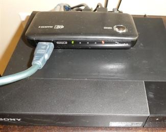Rocketfish input selector, Sony Blue Ray DVD player