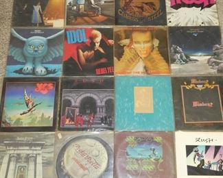 Vinyl records Rush, Yes, XTC, Billy Idol, Adam and the Ant's, Numbers, Judas Priest picture disc made in France