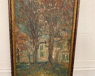 Antique Impressionist painting