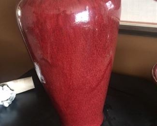 Vase Ceramic Red