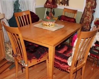 Rectangular Kitchen Table with 4 Chairs