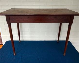 Handmade Walnut Childs Table - Wythe Co., 1930s - 18" x 36", 24" Tall. Made by a Mr. Johnson.