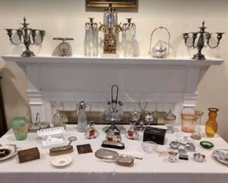 Glass and Silver-plated items