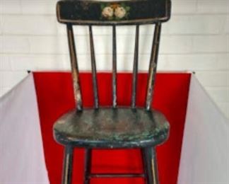 Old Antique Painted High Chair