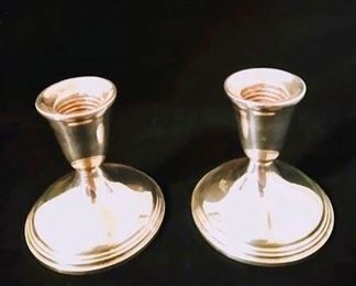 Candle Holders - Sterling Silver