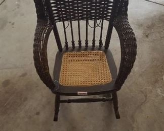 Child wicker rocker needing some repair