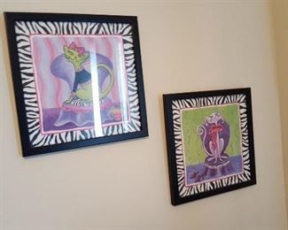 Framed cartoonish