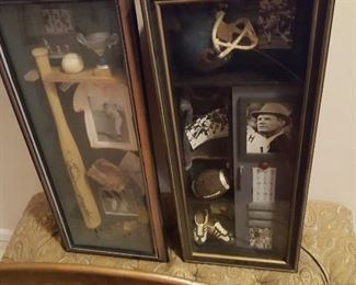 Display wall shadow boxes in excellent condition