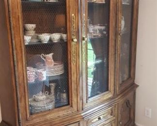 Large china cabinet in two pieces (bring a truck)