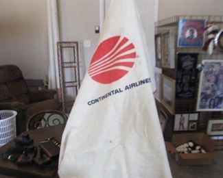 Continental Airlines blanket - a bit dirty but interesting