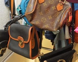 Louis Vuitton, Michael Kors, and Dooney and Bourke bags