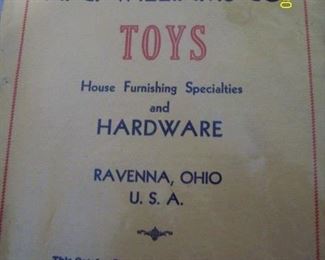 Awesome toy catalog in beautiful condition with great graphics! Rare!