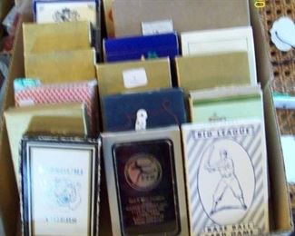 Many decks of playing cards