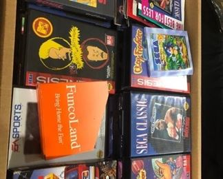 EMPTY BOXES ONLY sega games