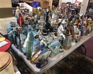 Huge collection of jim beam bottles, (new inventory) from new estate