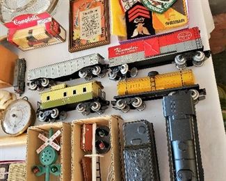 Vintage metal train set