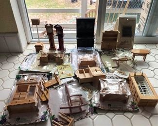 Packaged Doll House Furniture and Others