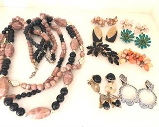 Variety of Earrings and Other Items