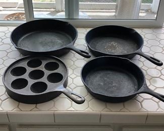 Vintage Collection of Cast Iron Pans