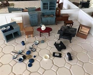 Vintage Doll House Kitchen Furniture