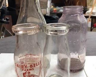 Vintage Milk Bottles