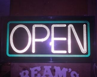 Vintage Neon Light OPEN Sign
