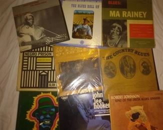 Rare Blues Albums , Leadbelly, Ma Rainy , John Lee Hooker, Lightnin Hopkins, Blind Willie Johnson, Robert Johnson, The Country Blues Compilation, Negro Prison Songs Recorded by Alan Lomax