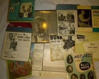 Rare American Music Red Records ,Mailout Blue Note Vinyl Records Bunk Johnson, Sidney Bechet, And More....