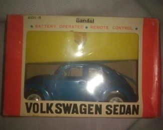 Vintage Pre 1970 Bandai Remote Control Volkswagon Sedan in Box