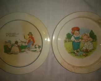 Vintage Hand Painted Plates