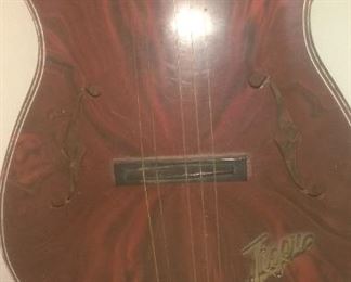 Vintage Emenee Tiger Toy Guitar