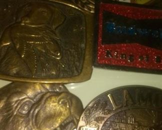Vintage Brass and Bronze Belt Buckles