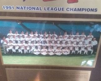 1991 Atlanta Braves National League Champions Plaque