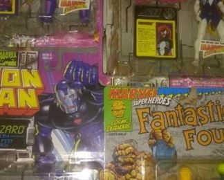 Iron Man Figurines and Fantastic Four (Thing)
